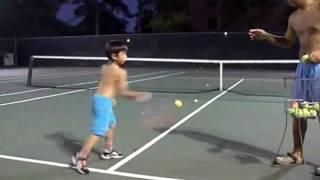 Elvin (5) Tennis Lesson