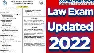 California Contractors License Law and Business Study Guide (Updated 2022)