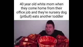 Pitbull eats a toddler