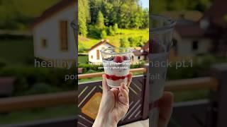 Meal prep with me : strawberry shortcake parfait HIGH PROTEIN & HEALTHY #highprotein #mealprep