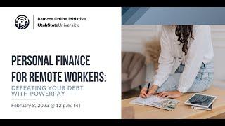 Personal Finance for Remote Workers: Defeating Your Debt with Powerpay - USU Extension EFW 020823