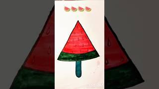 Water melon ice cream  #drawing #viral #art #short #trending #shorts#art adda#art ideas