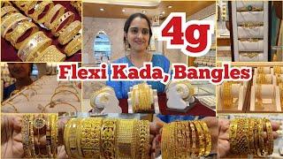 4g Flexi Kada, 6g Gold Bangles | Dailywear, Fancy,Wedding,Broad type,Set Bangles| Pothys Swarnamahal