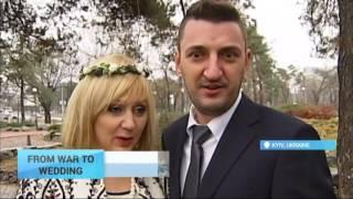 From War to Wedding: Injured soldier weds girlfriend in traditional Ukrainian ceremony