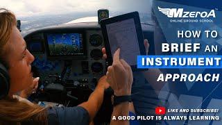 How to Brief an Instrument Approach