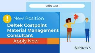 We're Hiring - Costpoint Consultant Manufacturing Position