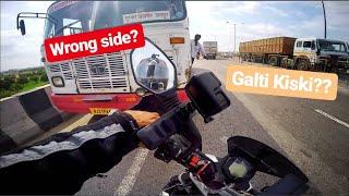 Idiot Bus driver | Ktm duke Jaipur Ajmer highway