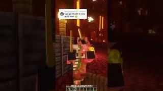 Minecraft: Simple Gold Farm | #shorts