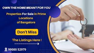 BDA Plots for sale in Bangalore | 3 BHK & 4 BHK Flats for Sale | Hebbal | Hennur | Manyata Tech Park