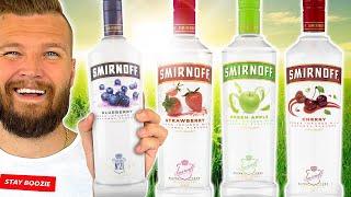 We Try EVERY Flavor Of Smirnoff Vodka!