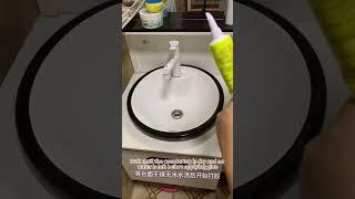 Glue The Sink Basin At Home Tutorial