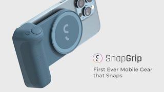 SnapGrip: Magnetic Snap-on Camera Grip+Battery for your phone