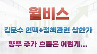 [윌비스 주가전망]김문수 인맥관련주와 정책관련주로 상한가 안착!윌비스 향후 주가 흐름은 이렇게 될 것입니다!