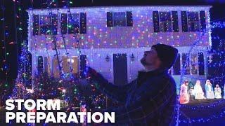 Southern New England prepares for storm, secures holiday displays