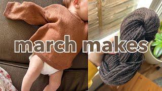 MARCH MAKES | spring knits, spins, and sewing