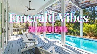 Emerald Vibes 30A Seagrove Beach Vacation Rental with Private Pool, Chef's Kitchen, Golf Cart!