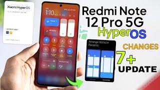 Redmi Note 12 Pro HyperOS Update V1.0.7.0 New 7+ Features | Redmi Note 12 Pro HyperOS Update