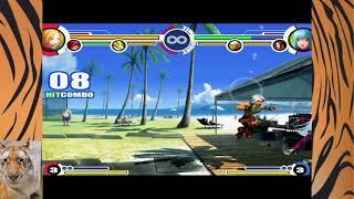 learn some tag combos in Kof XI 1