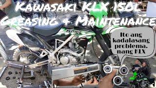 Kawasaki KLX 150L Maintenance, Re-Greasing Swing Arm and Checked the Linkage.