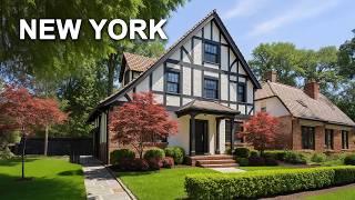New York City 4K Walk The ULTRA-RICH Area in NYC Forest Hills Queens NYC MOST Beautiful Neighborhood