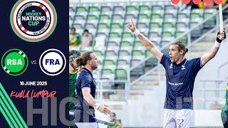 FIH Hockey Men's Nations Cup 2024-25 Highlights: South Africa vs France | Match 6