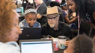 Adam Savage Visits Black Girls Code Workshop!