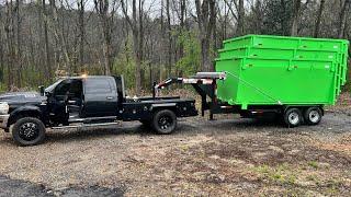 Unstacking Top shelf rolloff Dumpsters - KSK Landscaping ￼