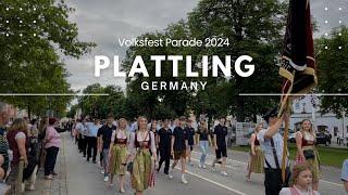 [4K] Volksfest Parade Plattling 2024 | German Festival | Frühlingsfest