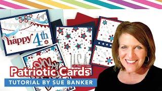 Light-Up Patriotic Cards ft. Create-in-Quads - Hooray | Sue Banker