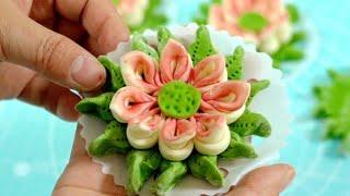 莲花花馍馒头（208）源手作Lotus-shaped steamed buns|Chinese cuisine|morming food recipes#gourmet #cooking