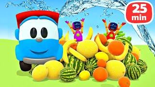 Sing with Leo the Truck! The Fruits song. Nursery rhymes & songs for kids. Learning baby videos.