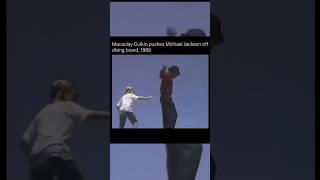  Macaulay Culken PUSHES Michael Jackson In The Pool