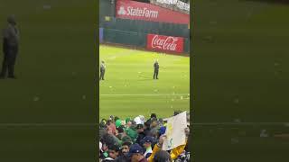 Oakland Athletics fans angry mad throwing things on field and chanting SELL the ￼TEAM ! #oakland