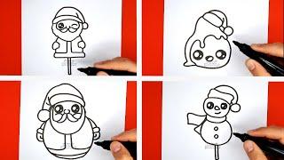 10 HAPPY DRAWINGS AND SO CUTE DRAWINGS TO DO AT HOME