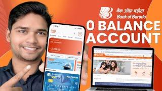 Bank Of Baroda Online Account Opening 2024 | BOB Zero Balance Account | बैंक ऑफ़ बड़ौदा video KYC