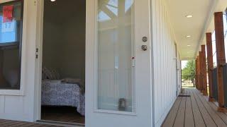 TRIPLE PORCH tiny home with FRONT KITCHEN