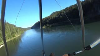 Solo flight in weightshift trike , Extreme landing on island. Kootenai River, North Idaho