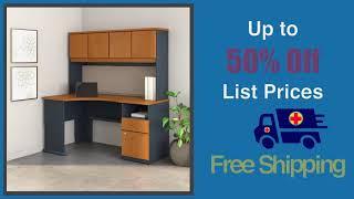 #ErgonomicHome | Series A | Corner Desk with Hutch & 2 Drawer Pedestal