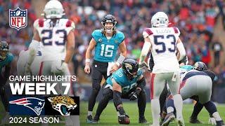 New England Patriots vs. Jacksonville Jaguars | 2024 Week 7 Game Highlights