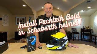 Install Packtalk Bold in Schuberth helmet