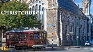 Christchurch New Zealand Walking Tour 4K 2021 | Morning Walk Christchurch City Centre | NZ Tour 4K