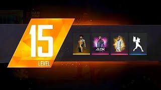 LEVEL 15  NEW REWARDS FROM GARENA ️ FREE EMOTE ️ FREE BUNDLES  FREE FIRE