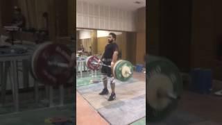 Vikas Thakur  weightlifter 170 kg clean pull + hang clean & jerk