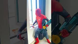 Spider-man nerfgun with Siren Head game over 3 #spiderman #shorts