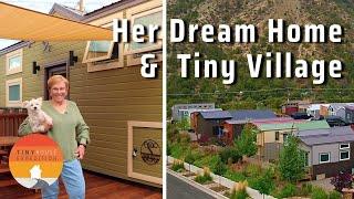 Aging in place in her Dream Tiny Home in Mtn town Tiny House Village