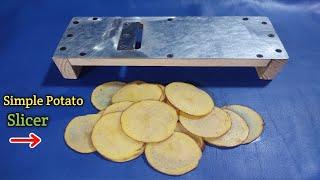 Simple How To Make Potato Slicer | Potato Cutter | potato cutting Machine | Aalu Chips Machine 