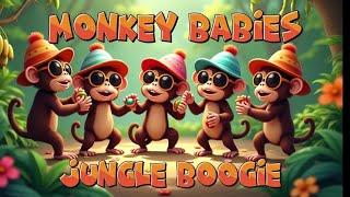 Monkey Babies’ Jungle Boogie" | Fun-filled Nursery Rhyme | A Colorful Jungle Party | Kidsjourney