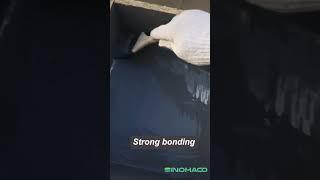 Anti UV silicone roof coating sample test #sinomaco #waterproofing #waterproofingsolutions