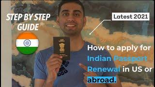 HOW TO apply for Indian Passport Renewal VFS Application in USA Latest 2021 During COVID