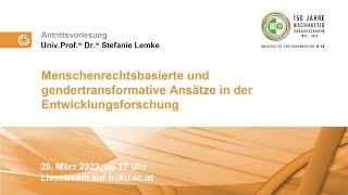 AVO „Menschenrechtsbasierte und gendertransformative Ansätze in der Entwicklungsforschung“